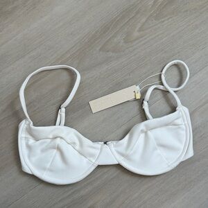 NWT Haight White Bikini Top